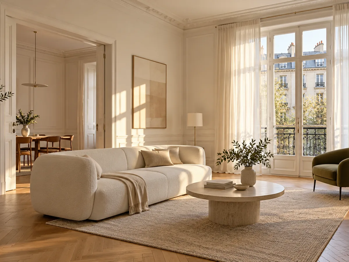 Séjour rénové et isolé par l'intérieur, livré par JGR TECHNIBAT